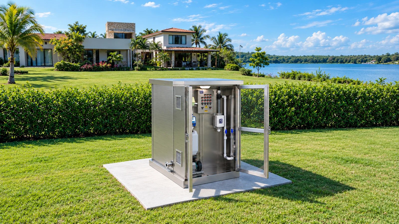 MBR PACK instalada sobre suelo como unidad compacta integral